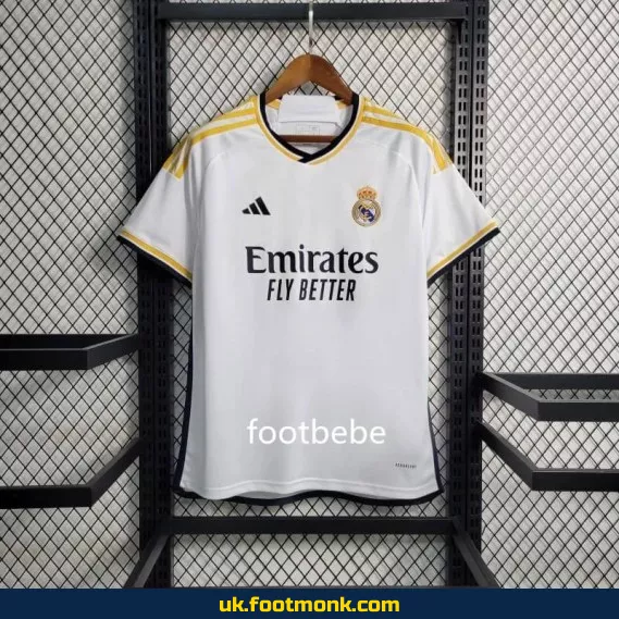 Real Madrid 2023 2024 home jersey.