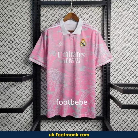 Real Madrid 2023 2024 dragon rose jersey.