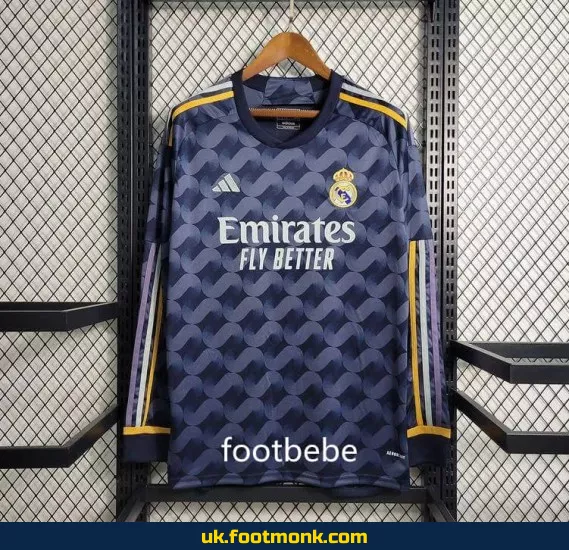 Real Madrid 2023 2024 away long sleeve jersey.