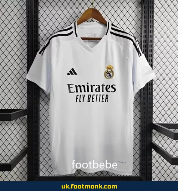 Real Madrid 2024 2025 home jersey White.