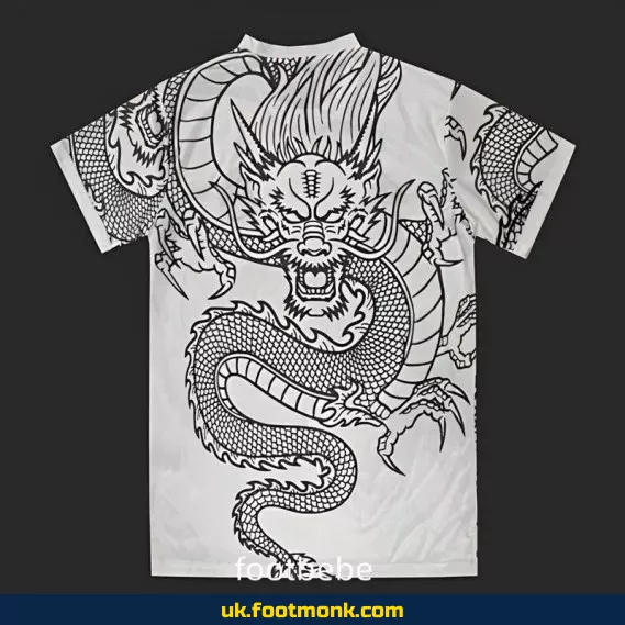 Real Madrid 2024 2025 dragon white jersey.