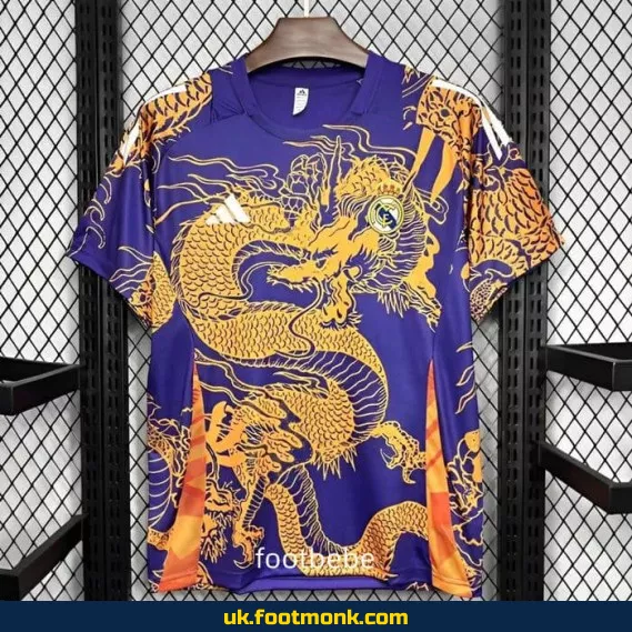 Real Madrid 2024 2025 dragon violet jersey.