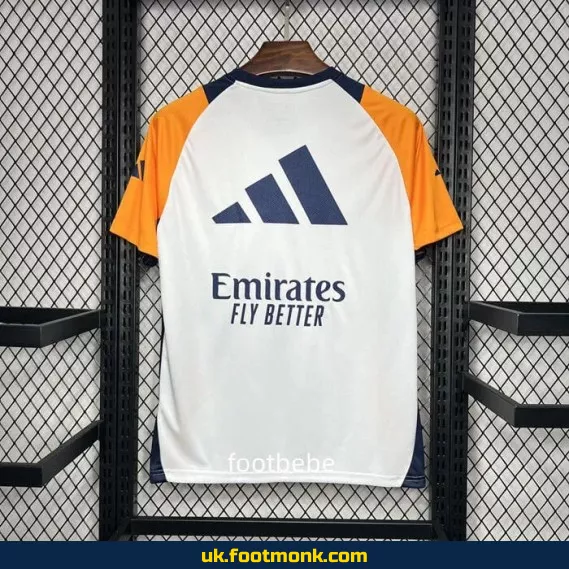 Real Madrid 2024 2025 training jersey White.
