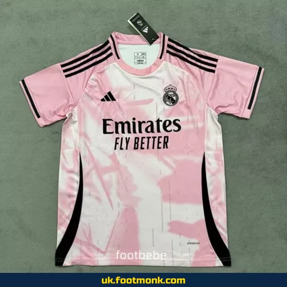 Real Madrid 2024 2025 special edition pink jersey.