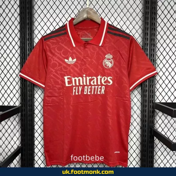 Real Madrid 2024 2025 red jersey.