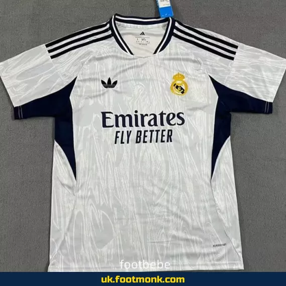 Real Madrid 2025 2026 retro white jersey.