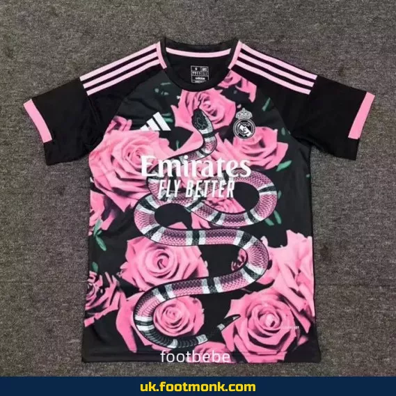 Real Madrid jersey 2025 2026 Serpent rose.