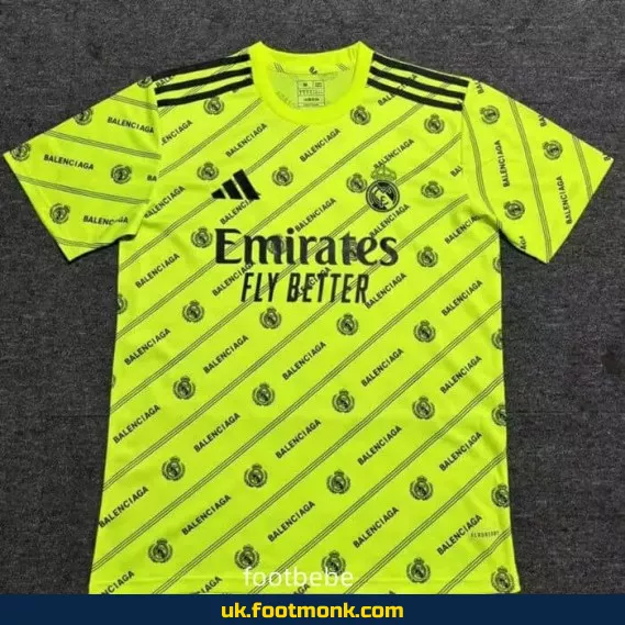 Real Madrid 2025-2026 fluorescent green jersey.