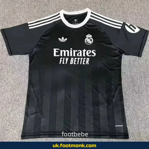 Real Madrid 2025 2026 black retro jersey.