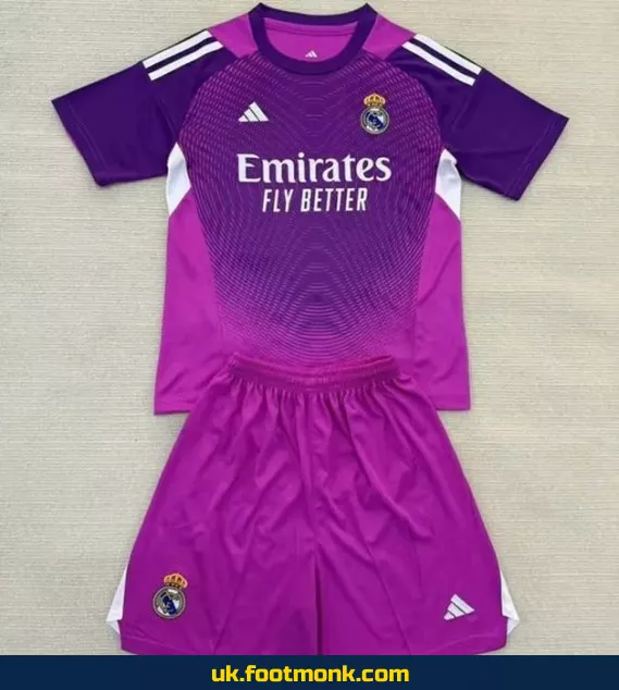 Real Madrid Kids Jersey 2025 2026 Purple.