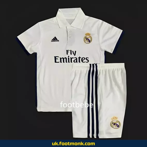 Real Madrid Vintage 2016 2017 Home Jersey for Kids.