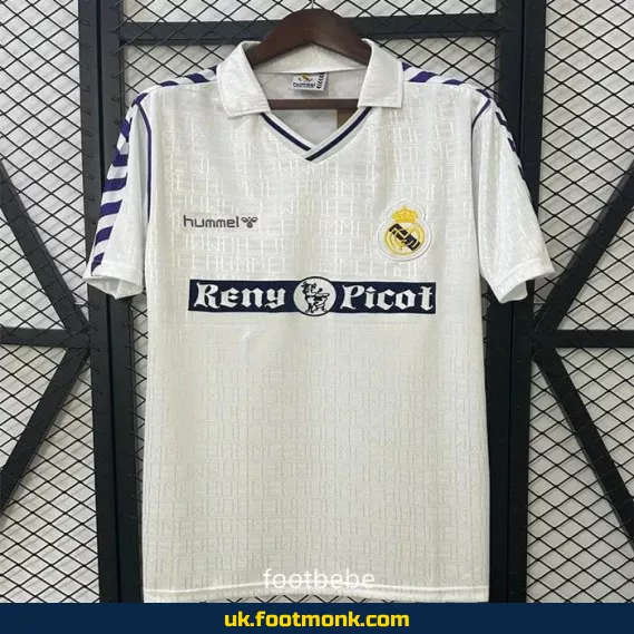 Real Madrid Vintage 1989 1990 home jersey.