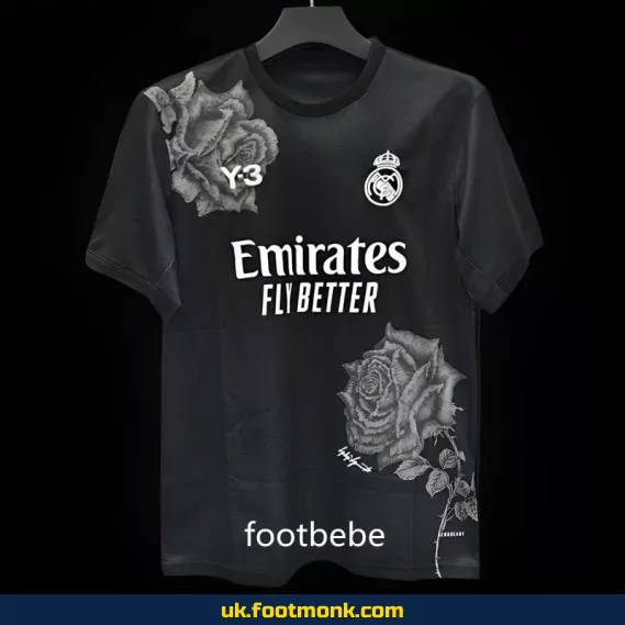 Real Madrid Y3 2024 2025 black jersey.