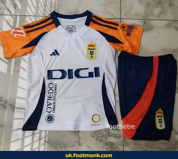 Real Oviedo Kids Away Jersey 2024 2025.