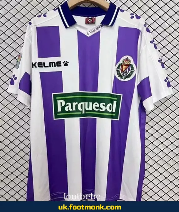 Real Valladolid Vintage 1995-1996 home jersey.