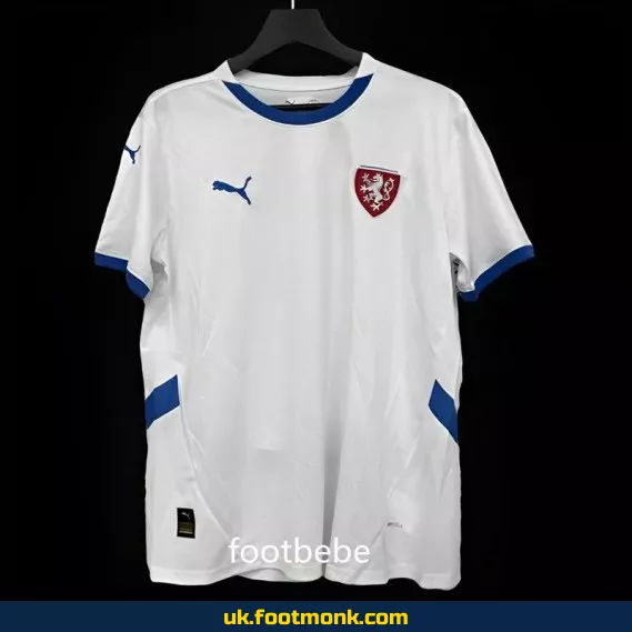 Czech Republic 2024 2025 away white jersey.