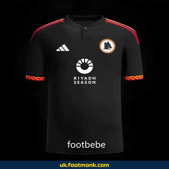 2023-2024 Roma Third jersey black.