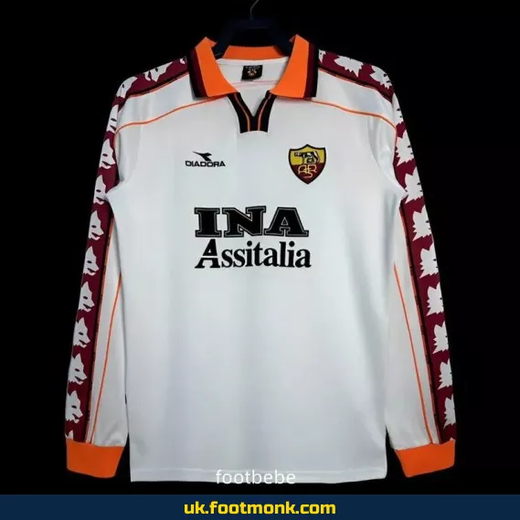 1998 1999 Rome Vintage away long sleeves jersey.