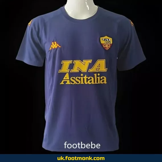 Rome Vintage 2001 2002 Third blue jersey.