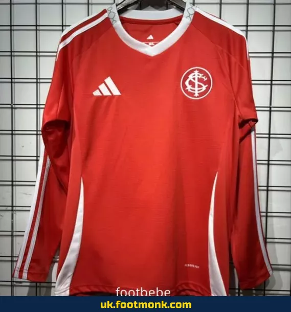 SC Internacional 2025-2026 home long-sleeved jersey.