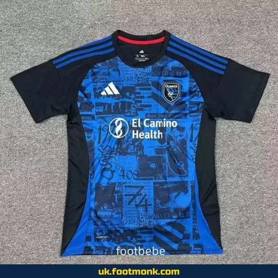 San Jose Earthquakes 2025-2026 home jersey.