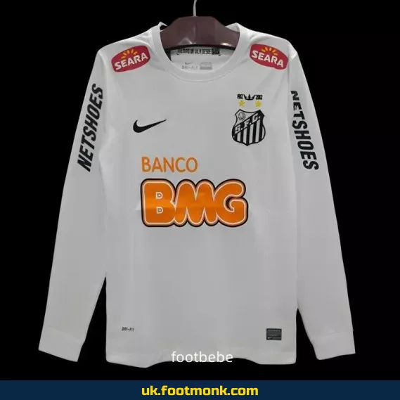 Santos 2011-2012 vintage home long-sleeved jersey.