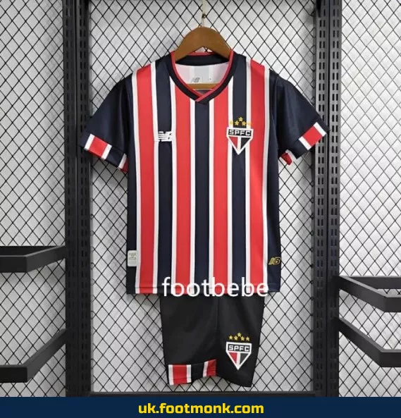 São Paulo away jersey for kids 2024-2025.
