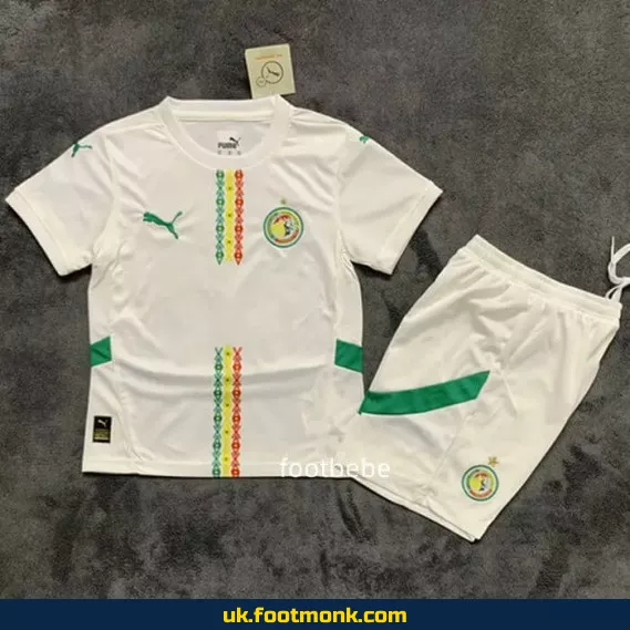 Senegal Home Kids Jersey 2024 2025 White.