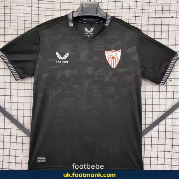 Sevilla 2024 2025 goalkeeper jersey black.