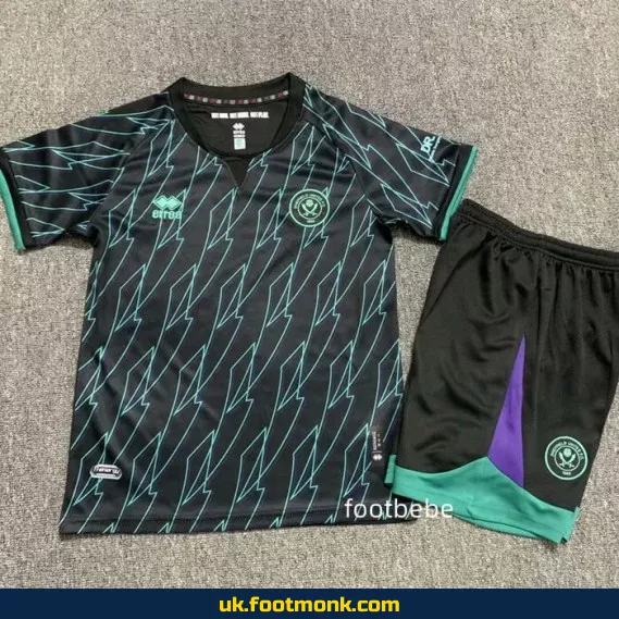 Sheffield United away jersey for kids 2024-2025.