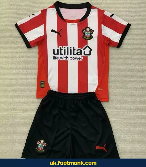 Southampton home jersey for kids 2024-2025.
