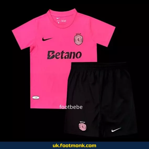 Sporting CP Kids Jersey 2024 2025 pink.