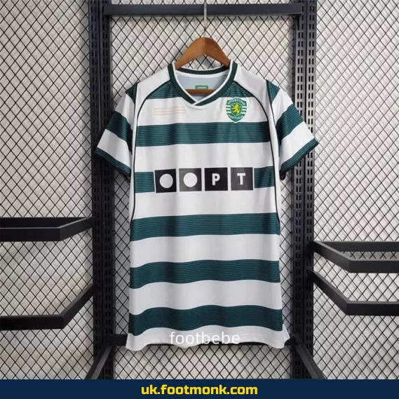 Sporting CP Vintage Home Jersey 2001-2003 Commemorative Edition.