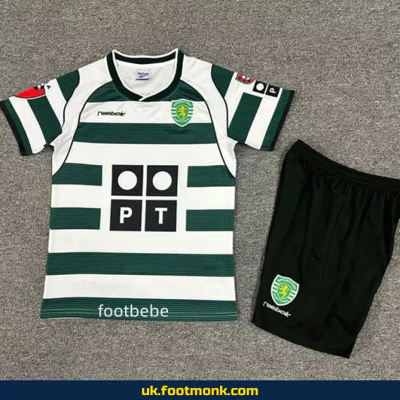 Sporting CP Vintage Home Jersey Kids 2001 2003.
