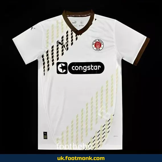 St. Pauli away jersey 2024 2025 white.