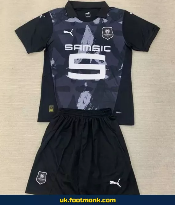 Stade Rennes 2024-2025 Kids Third Jersey.