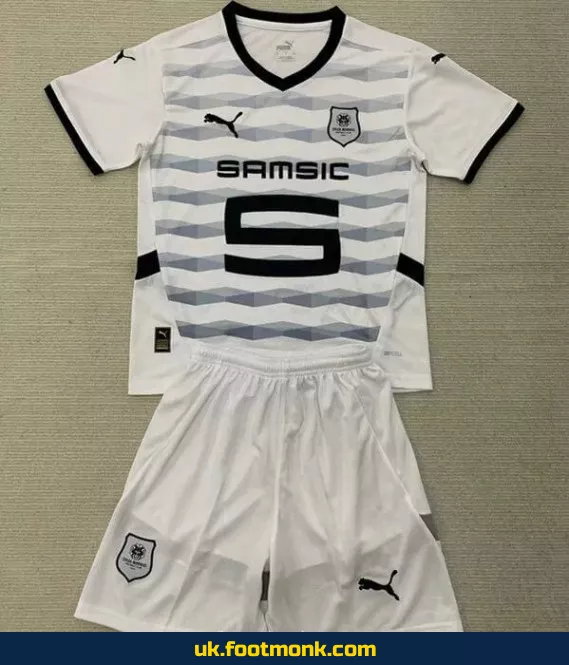 Stade Rennais away jersey for kids 2024 2025.