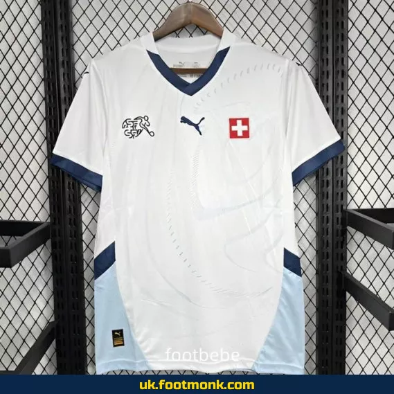 Switzerland 2024 away jersey White.