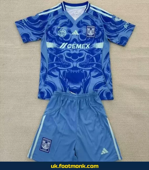 Tigres UANL Kids Away Jersey 2025 2026.