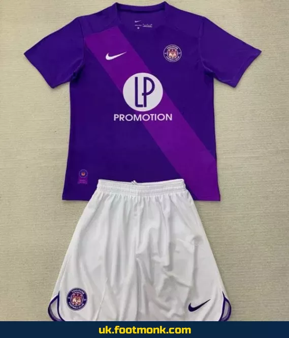 Toulouse home jersey for kids 2024-2025 purple.