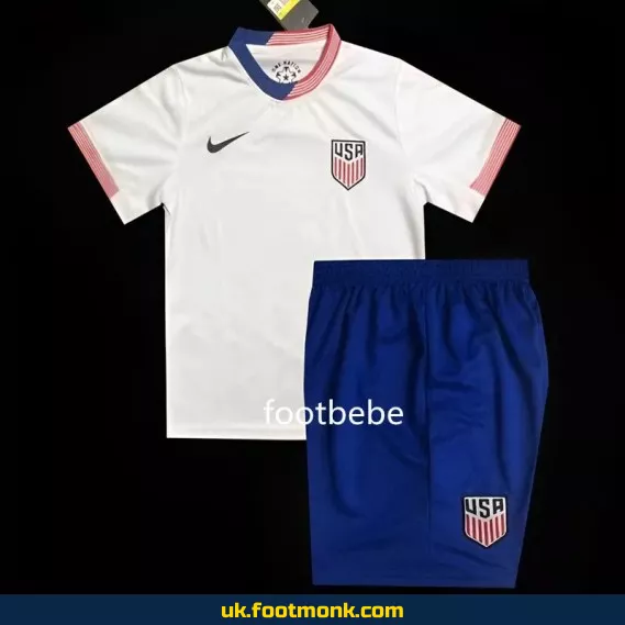 USA Kids Home Jersey 2024 2025 White.