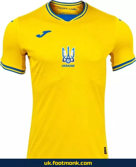 Ukraine Euro 2024 home yellow jersey.