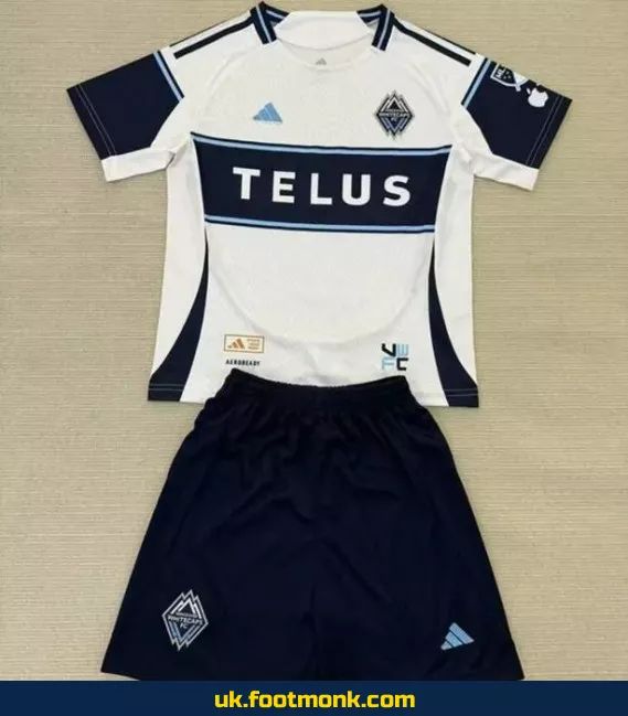 Vancouver Whitecaps Kids Jersey 2025 2026 White.