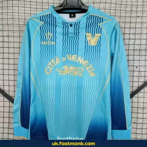 Venezia 2024 2025 long-sleeved blue jersey.