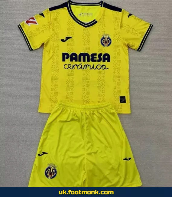 Villarreal home jersey for kids 2024-2025.