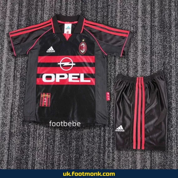 Vintage AC Milan Kids 1998 1999 Third Jersey.