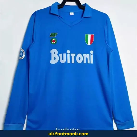 Vintage 1987 1988 Naples home jersey Long sleeves.