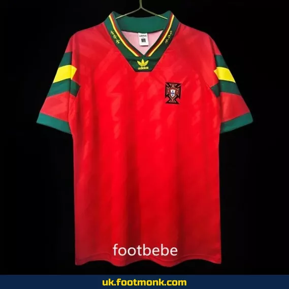 Vintage Portugal 1992 1994 home red jersey.
