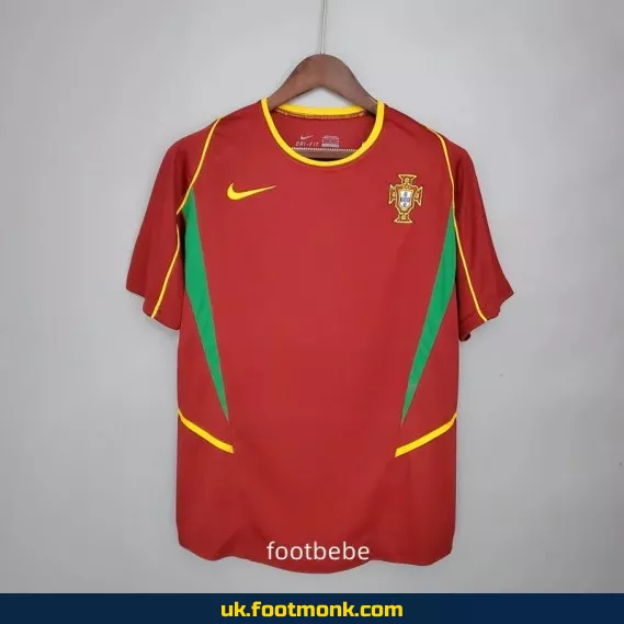 Vintage Portugal 2002 home jersey.