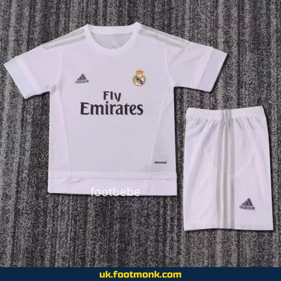 Vintage Real Madrid Home Jersey Kids 2015 2016.